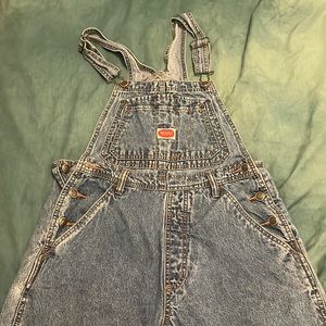 Y2K wide-legged overalls, size M